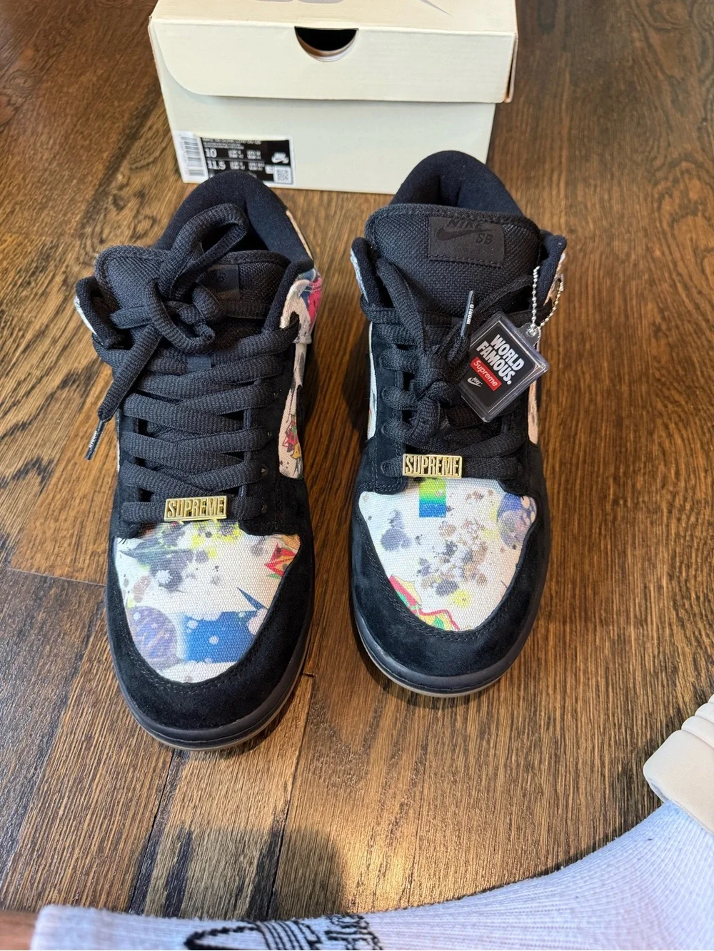 Nike sb dunk low pro supreme rammellzee size 10